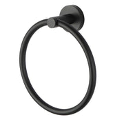 LUCID - Matt Black Towel Ring