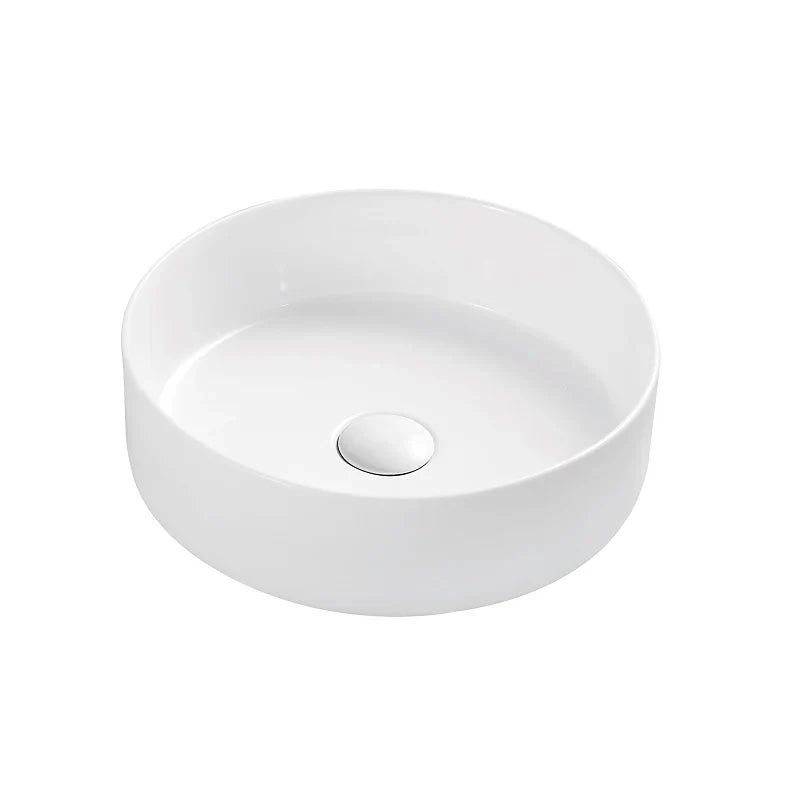 Round Above Counter Gloss White Basin