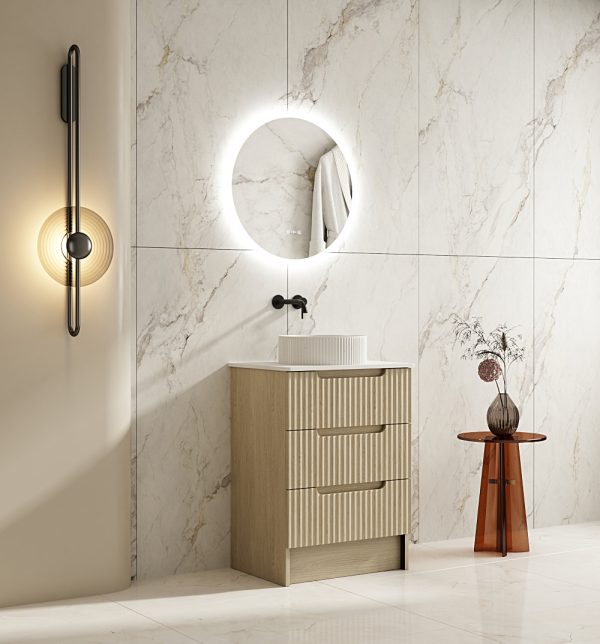Rhea | Fluted Rhea Floor Standing Cabinet 600