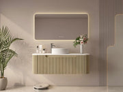 Rome 1200mm Fluted Bur Oak Wall-hung Vanity