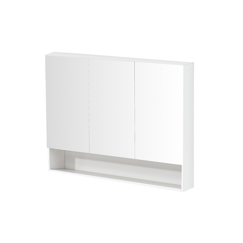 Riva Gloss White 1200mm Three Door Shaving cabinet