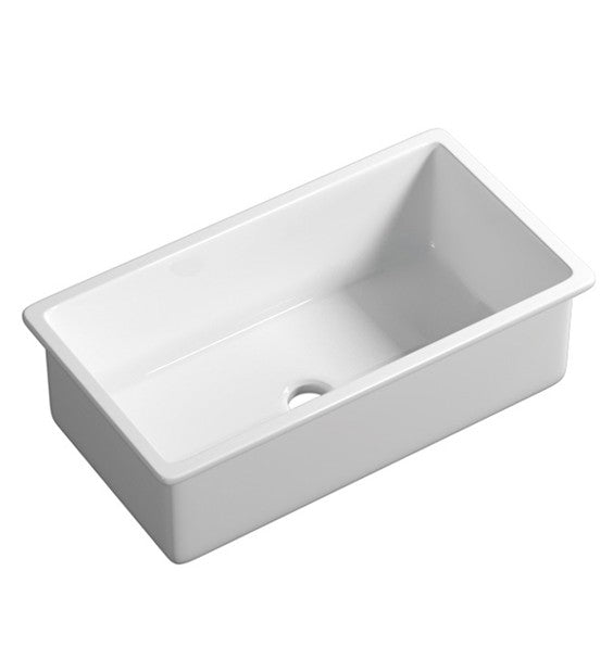 760mm Procida Fireclay Inset/Undermount Sink