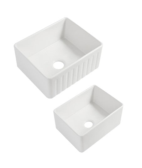 610mm Rocca Fine Fireclay Farm House Buttler Sink