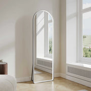 Brushed Nickel 500×1600mm Saga Freestanding LED Arch Mirror