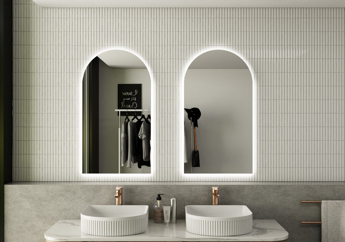 Sienna Arch Backlit Led Mirror 500x900mm