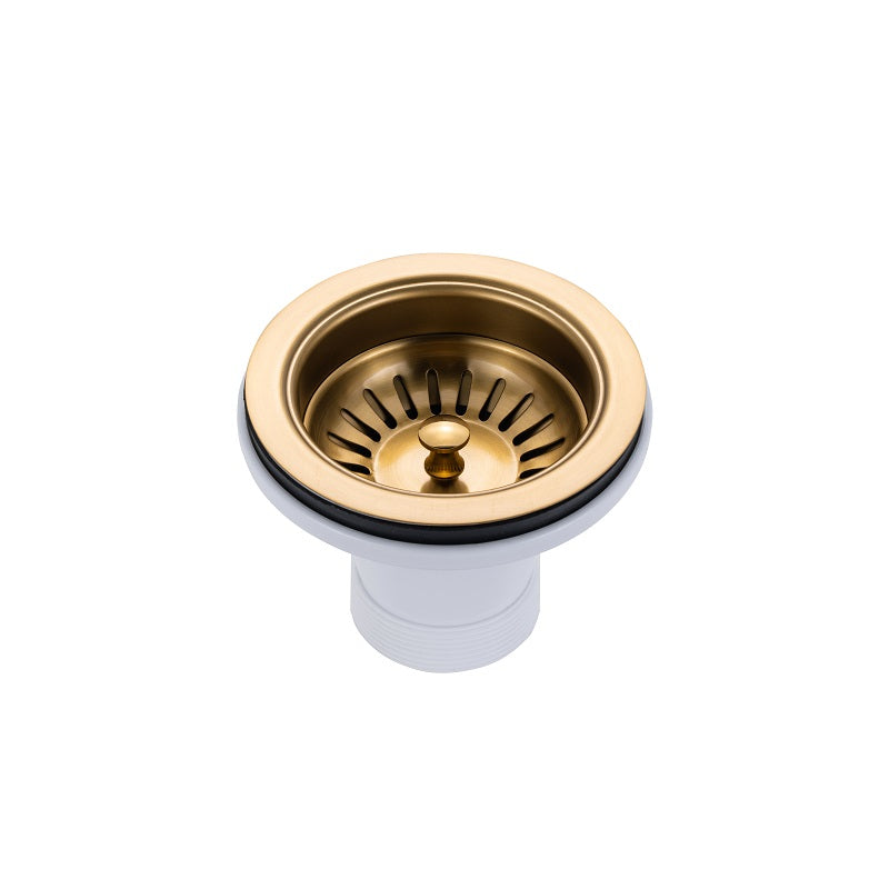Brushed Gold 820 x 450 x 230mm Kitchen Sink - Acqua Bathrooms