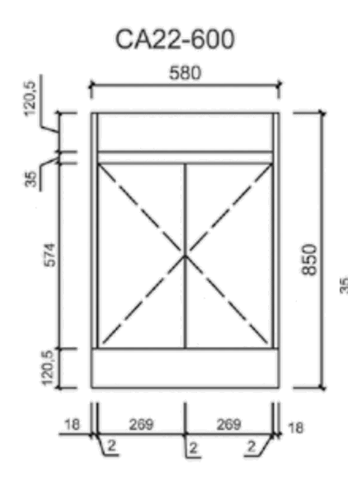Maya 600mm Freestanding Vanity