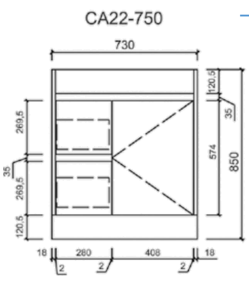 Maya 750mm Freestanding Vanity