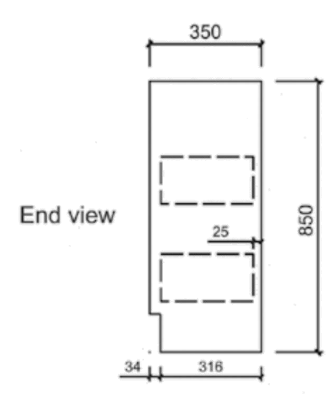 Maya 900mm Freestanding Vanity