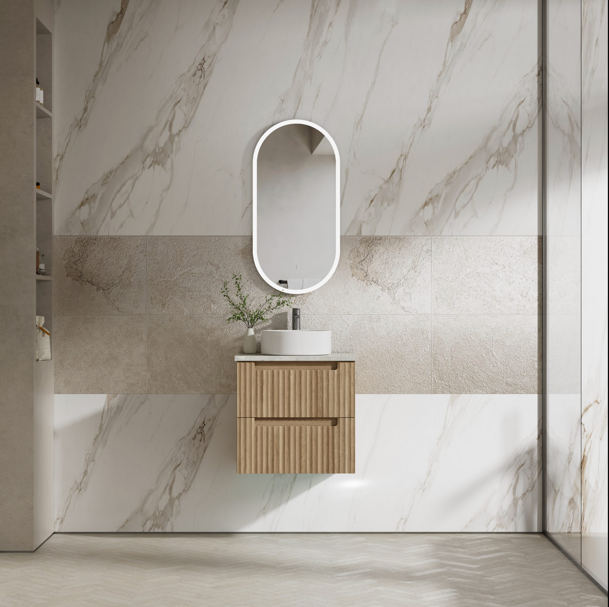 Lovina 600mm Tier Wall Hung Vanity