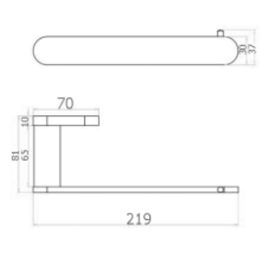 Elite Towel Bar Chrome