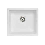 Carysil | 533 Salsa White Granite Kitchen Sink - Acqua Bathrooms