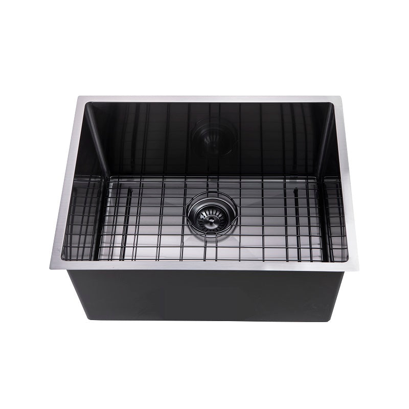Brushed Black 600 x 450 x 230mm Kitchen Sink - Acqua Bathrooms