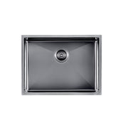 Brushed Black 600 x 450 x 230mm Kitchen Sink - Acqua Bathrooms