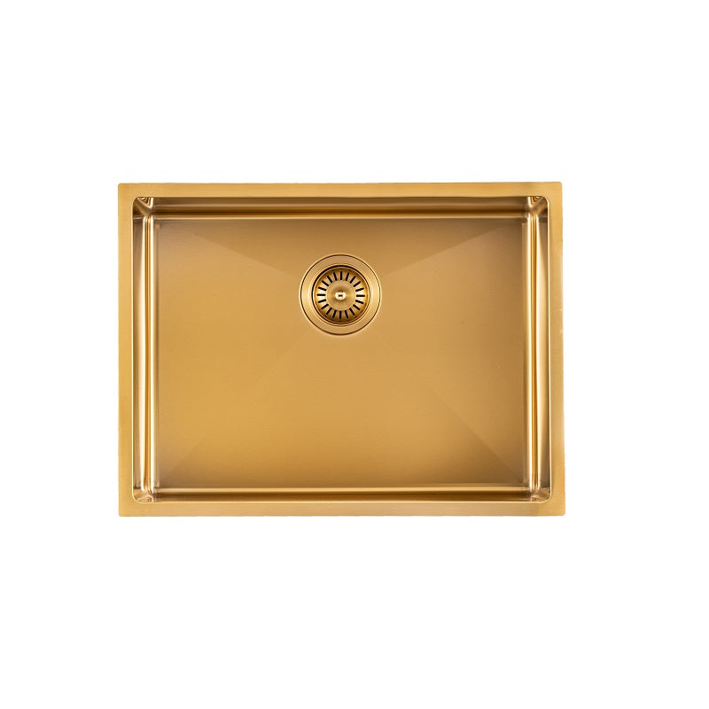 Brushed Gold 600 x 450 x 300mm Kitchen Sink - Acqua Bathrooms