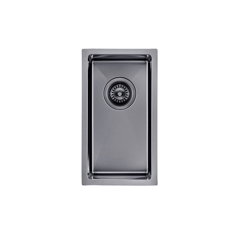 Brushed Black 250 x 450 x 215mm Kitchen Sink - Acqua Bathrooms