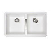 Carysil | 824 Nera White Granite Kitchen Sink - Acqua Bathrooms