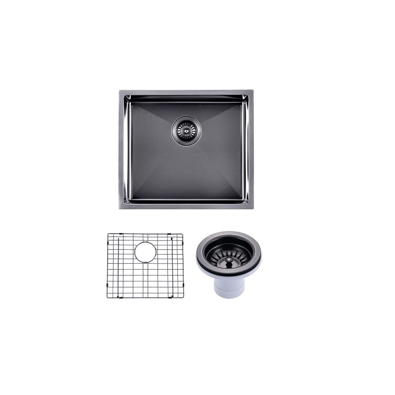 Brushed Black 510 x 450 x 230mm Kitchen Sink - Acqua Bathrooms