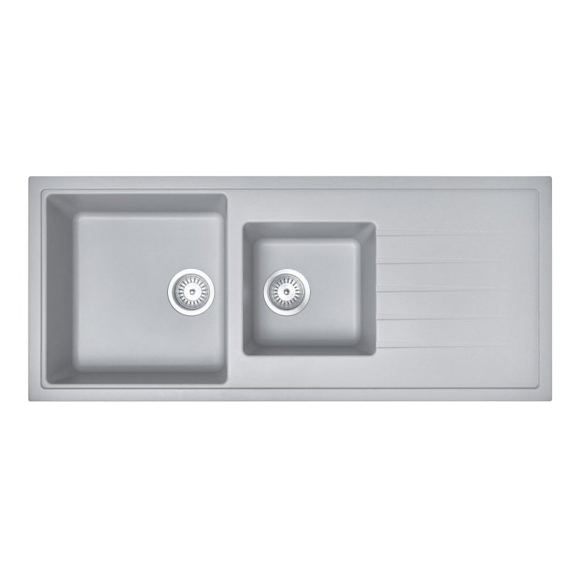 Carysil | 1160 Vivladi Grey Granite Kitchen Sink - Acqua Bathrooms