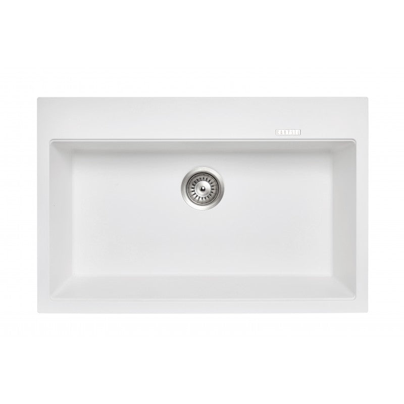 Carysil | 780 Waltz White Granite Kitchen Sink - Acqua Bathrooms