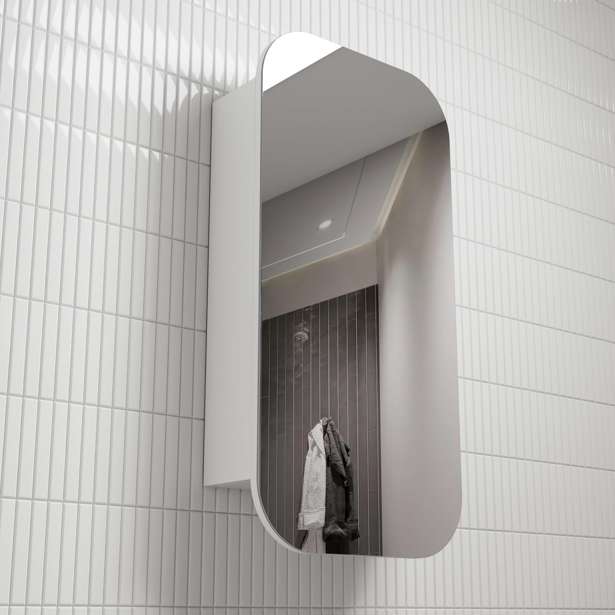 Matte White Vienna Shaving Cabinet