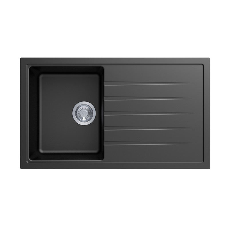 Carysil | 860 Vivaldi Black Granite Kitchen Sink - Acqua Bathrooms