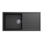 Carysil | 1000 Vivaldi Black Granite Kitchen Sink - Acqua Bathrooms