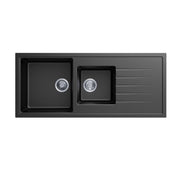 Carysil | 1160 Vivladi Black Granite Kitchen Sink - Acqua Bathrooms