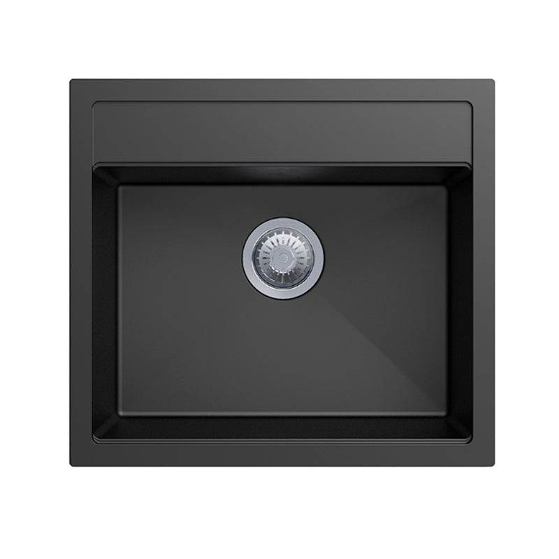 Carysil | 560 Waltz Black Granite Kitchen Sink - Acqua Bathrooms