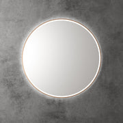 Windsor 900mm Touchless Round LED Mirror with Brushed Bronze Frame