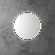 Windsor 700mm Touchless Round LED Mirror with Matte Black Frame