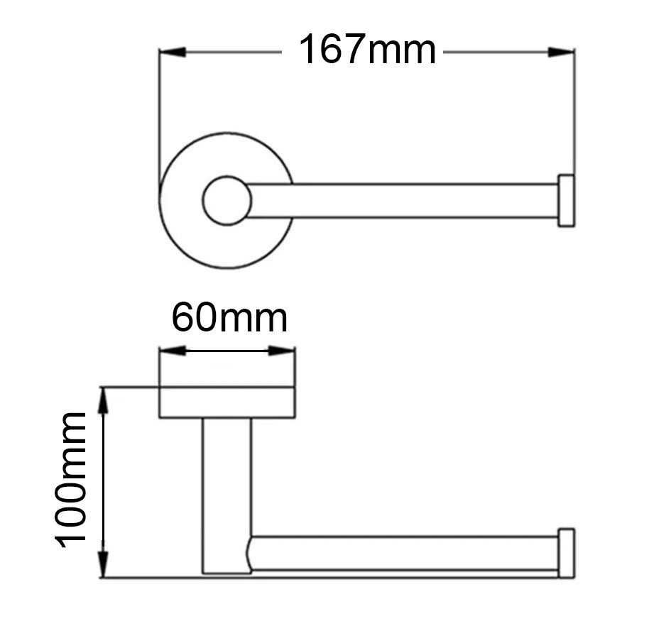 LUCID - Chrome Toilet Paper Holder