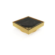 100mm Brushed Gold Tile Insert Smart Floor Waste