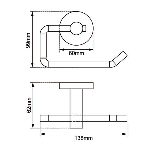 LUCID - Brushed Nickel Toilet Paper Holder