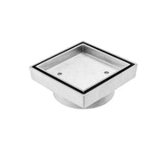 100mm Chrome Tile Insert Smart Floor Waste