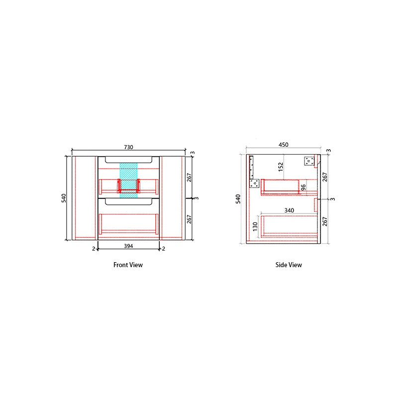 Aulic 900mm Curva White Fluted Wall Hung Vanity 900mm