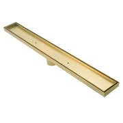 900 mm | Brushed Gold No Outlet Tile Insert Stainless steel 304 Smart Linear Floor Waste Drain