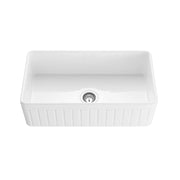 828 x 457mm Greenwich Gloss White Fire clay Farmhouse Sink