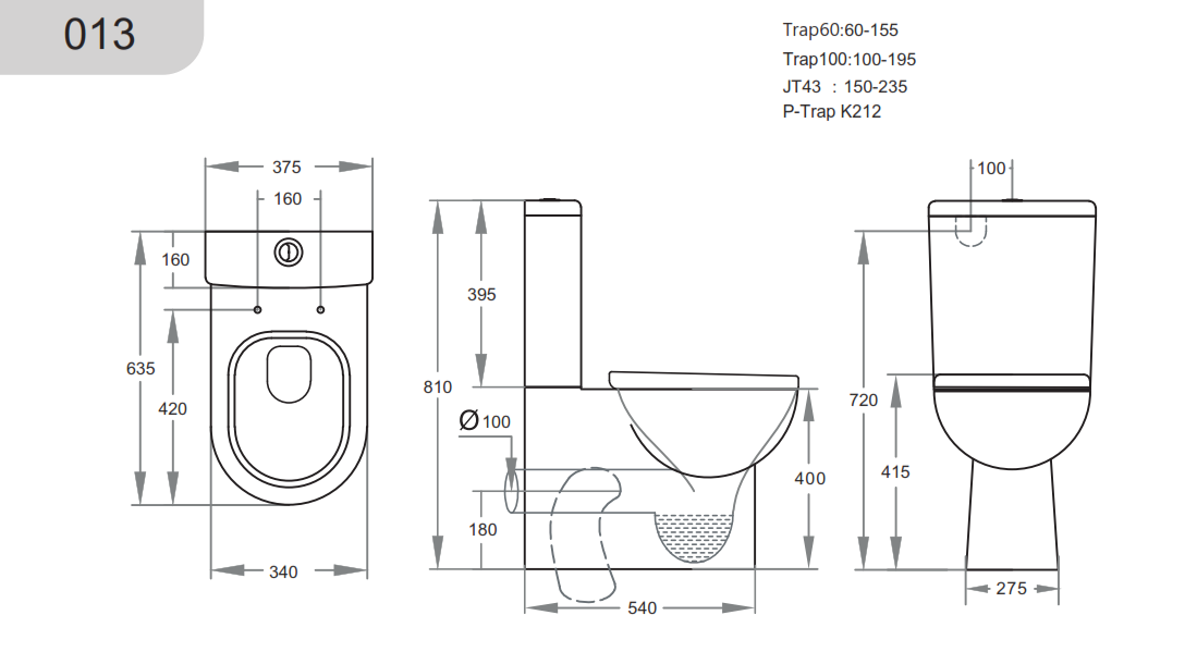 Rio Round Wall Faced Toilet Suite
