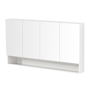 Riva Gloss White 1500mm Four Door Shaving cabinet