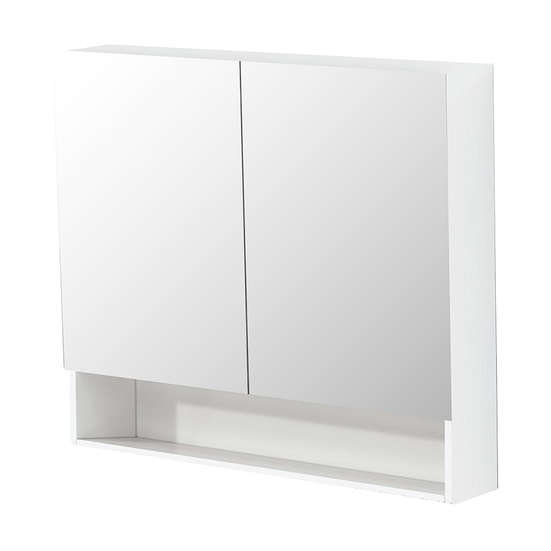 Riva Gloss White 600mm Double Door Shaving cabinet