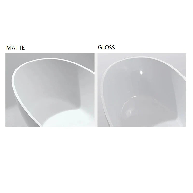 Stella 1500mm Matte White Round Freestanding Bathtub