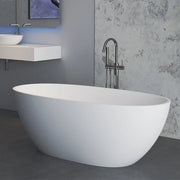 Stella 1700mm Matte White Round Freestanding Bathtub